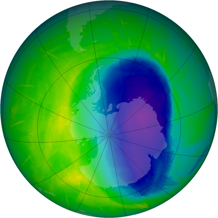 Ozone Map 2009-10-18
